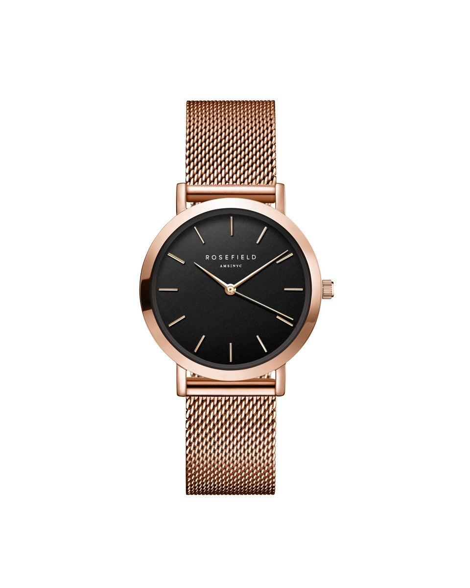 Rosefield horloge TBR-T59 The Tribeca Black Rosegold - PansiteNederland.nl