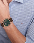 Tommy Hilfiger TH1710557 Horloge Heren Bruin 41mm - PansiteNederland.nl