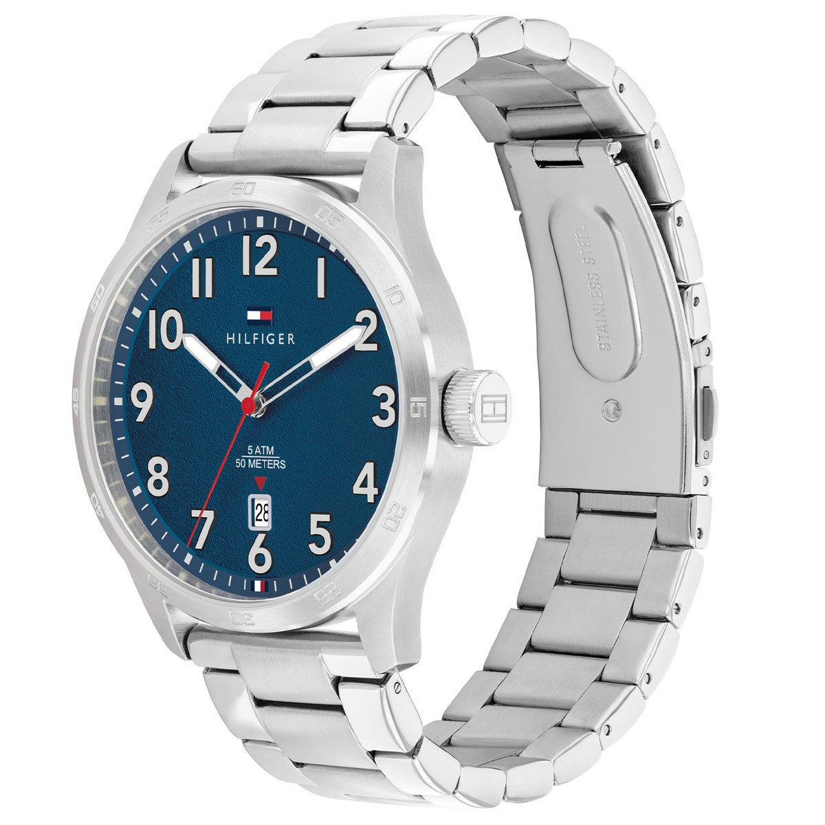 Tommy Hilfiger TH1710563 Horloge Heren Zilverkleurig 43mm, exclusief en kwalitatief hoogwaardig. Ontdek nu!