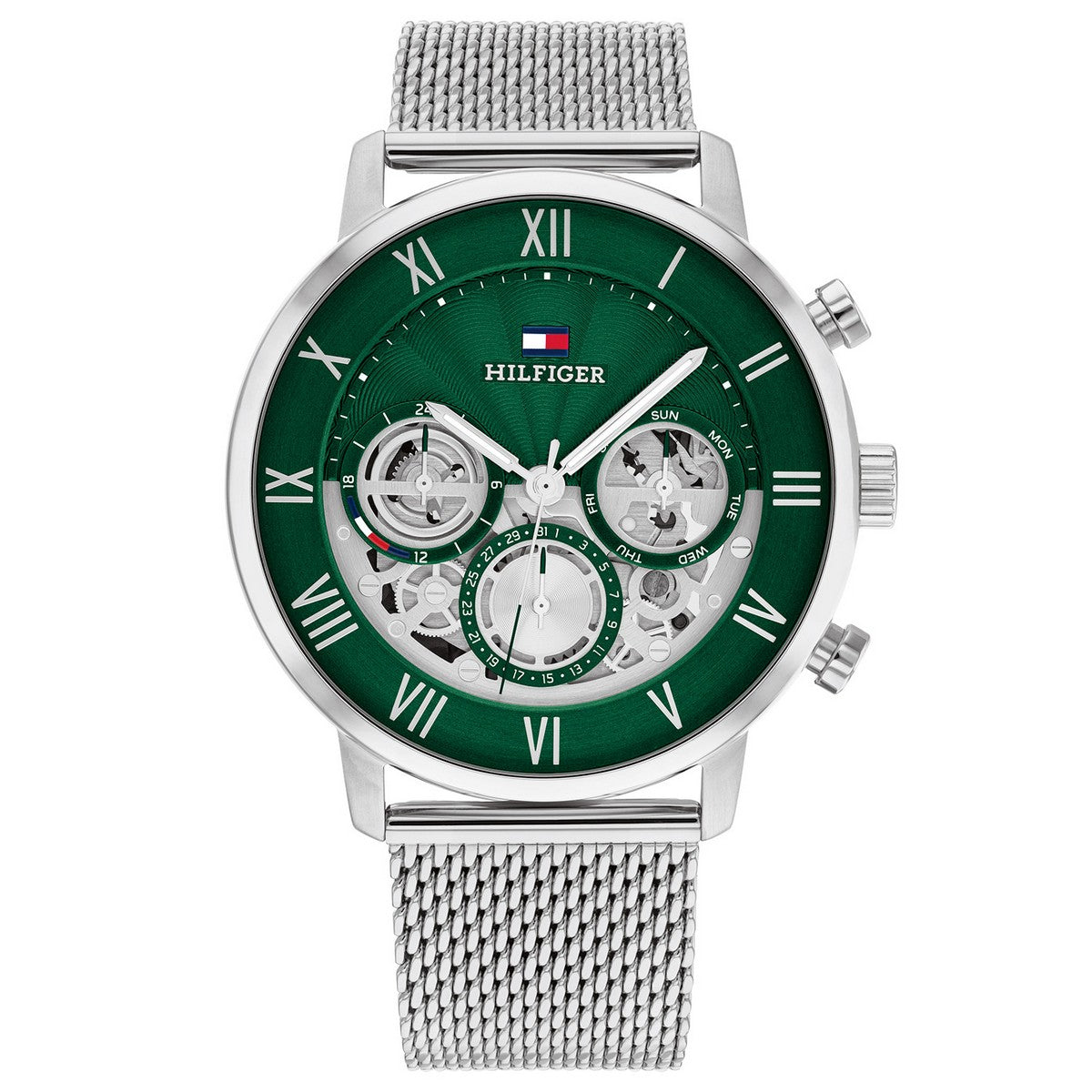 Tommy Hilfiger TH1710567 Horloge Heren Zilverkleurig 44mm, exclusief en kwalitatief hoogwaardig. Ontdek nu!