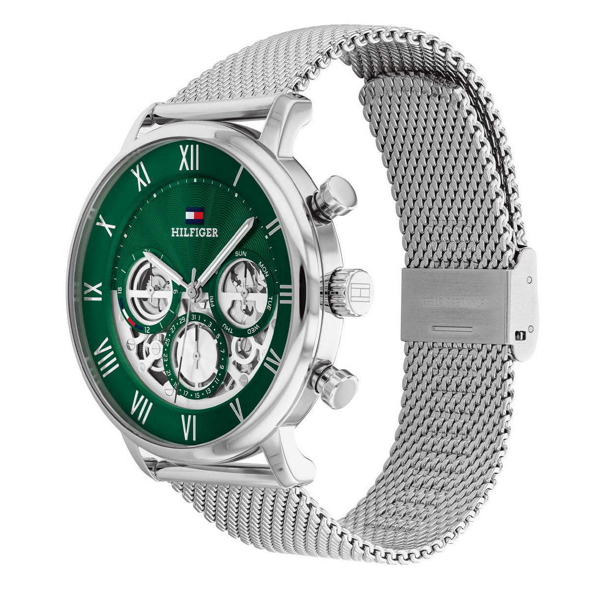 Tommy Hilfiger TH1710567 Horloge Heren Zilverkleurig 44mm, exclusief en kwalitatief hoogwaardig. Ontdek nu!