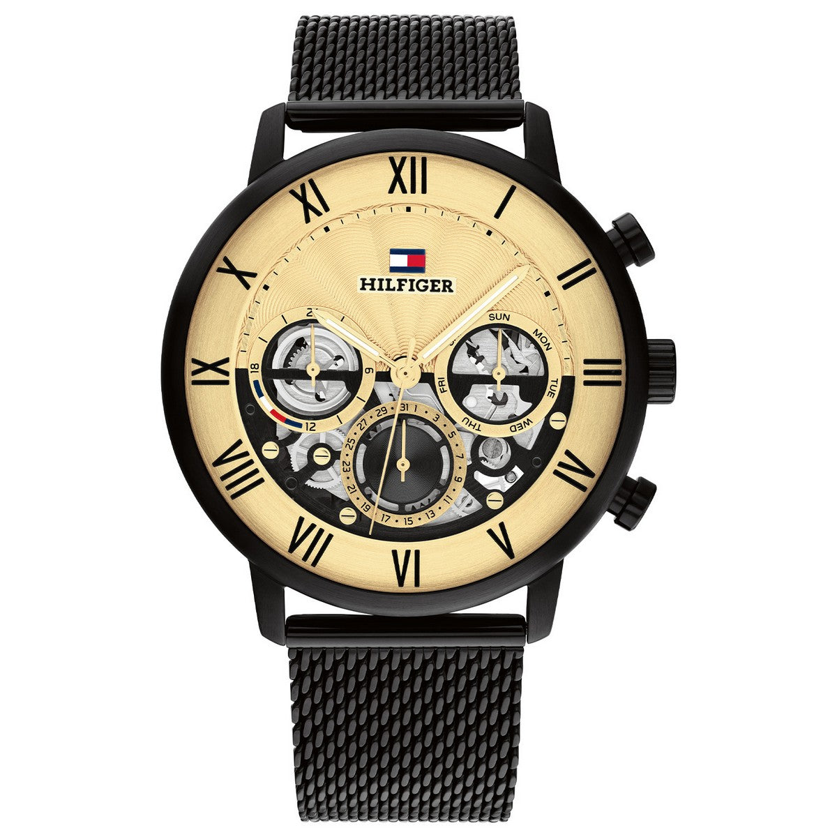 Tommy Hilfiger TH1710568 Horloge Heren Zwart 44mm, exclusief en kwalitatief hoogwaardig. Ontdek nu!