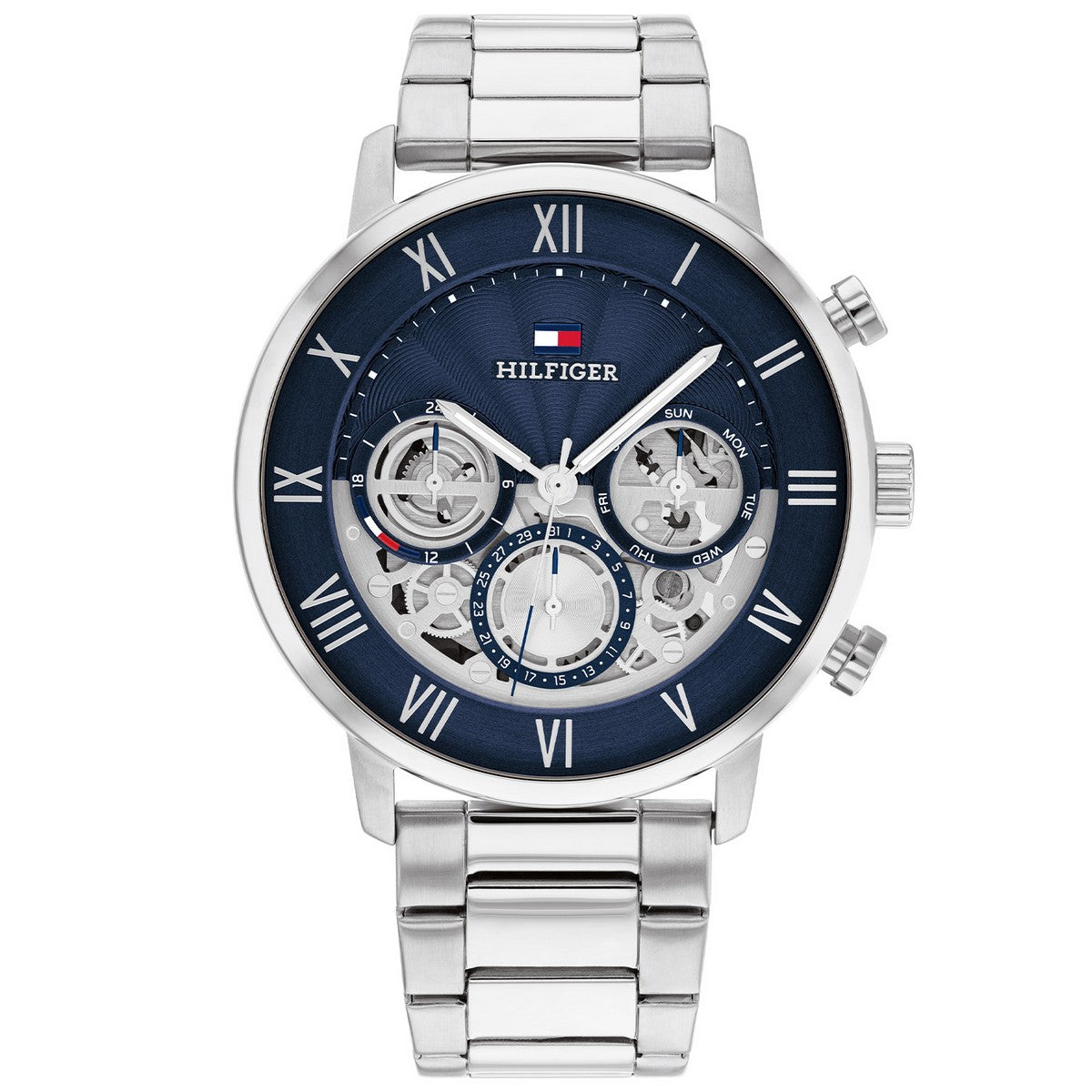 Tommy Hilfiger TH1710569 Horloge Heren Zilverkleurig 44mm, exclusief en kwalitatief hoogwaardig. Ontdek nu!