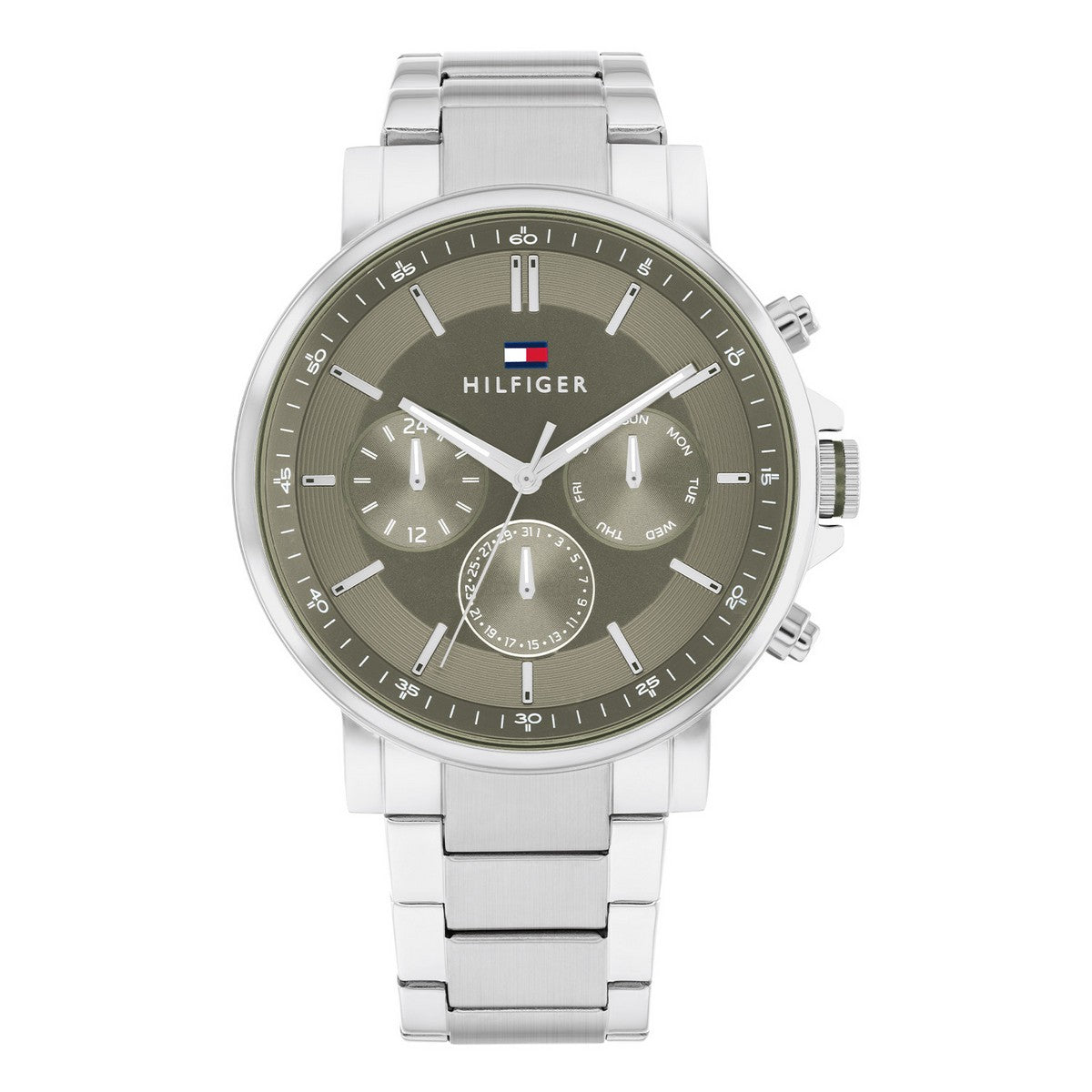 Tommy Hilfiger TH1710587 Horloge Heren Zilverkleurige 44mm, exclusief en kwalitatief hoogwaardig. Ontdek nu!