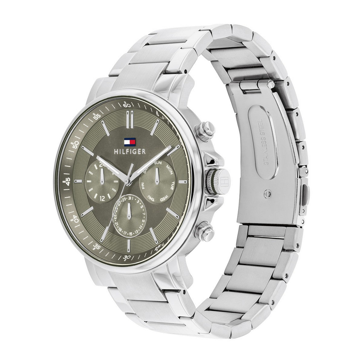Tommy Hilfiger TH1710587 Horloge Heren Zilverkleurige 44mm, exclusief en kwalitatief hoogwaardig. Ontdek nu!