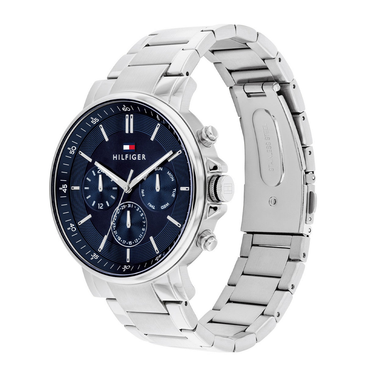 Tommy Hilfiger TH1710588 Horloge Heren Zilverkleurig 44mm, exclusief en kwalitatief hoogwaardig. Ontdek nu!