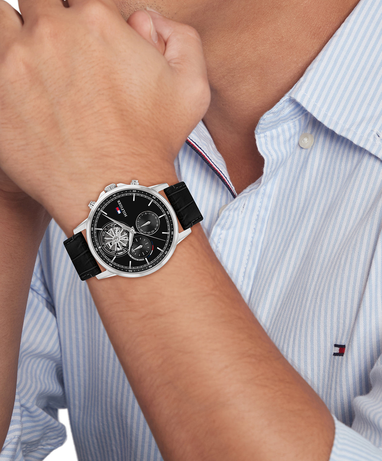 Tommy Hilfiger Horloge TH1710605 Heren Zilverkleurig 44 mm