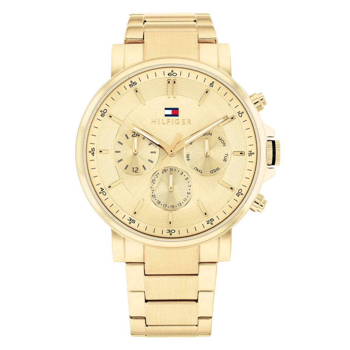 Tommy Hilfiger TH1710611 Horloge Heren Goudkleurig 43mm - PansiteNederland.nl