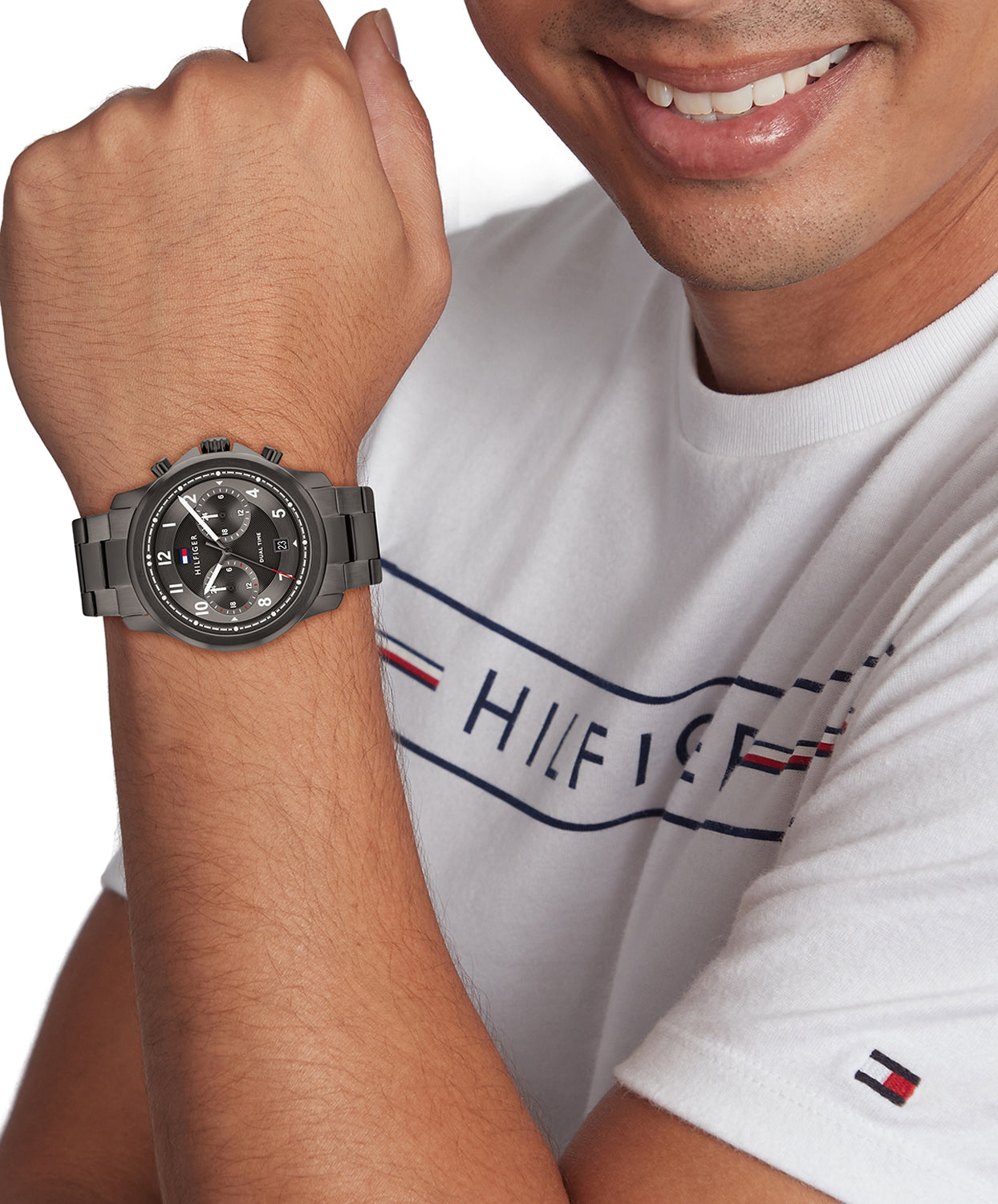Tommy Hilfiger Horloge TH1710628 Heren Grijs 42 mm