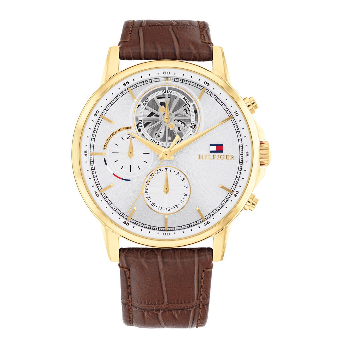 Tommy Hilfiger TH1710631 Horloge Heren Goudkleurig 44mm - PansiteNederland.nl