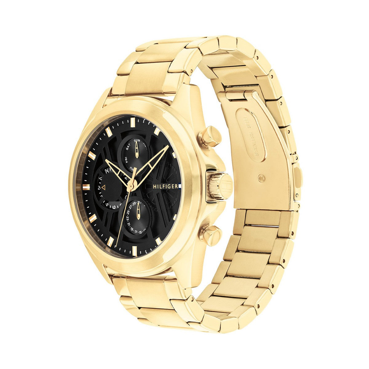 Tommy Hilfiger TH1710658 Horloge Heren Goudkleurig 48mm - PansiteNederland.nl