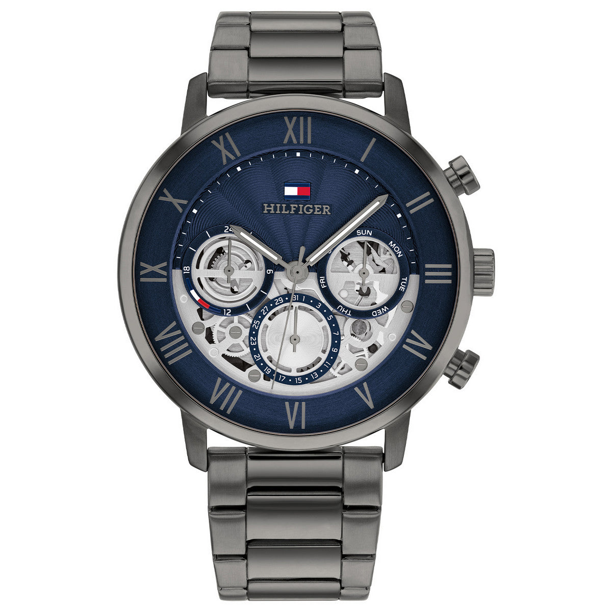 Tommy Hilfiger TH1710707 horloge heren gunmetal staal sportief design