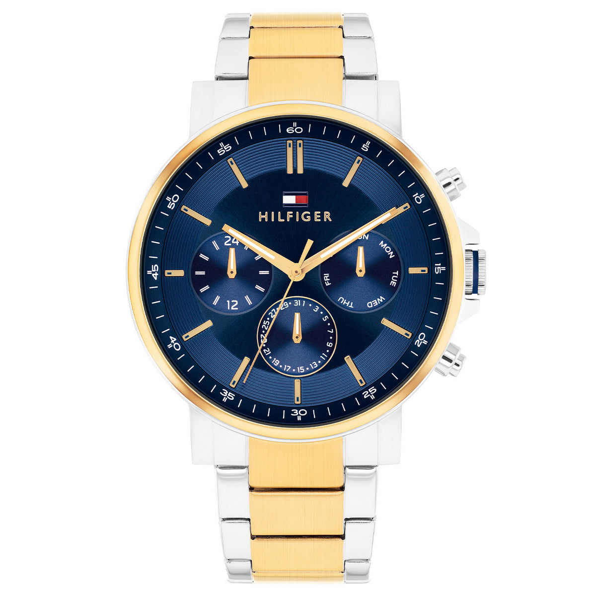 Tommy Hilfiger TH1710710 horloge heren bicolor staal sportief design
