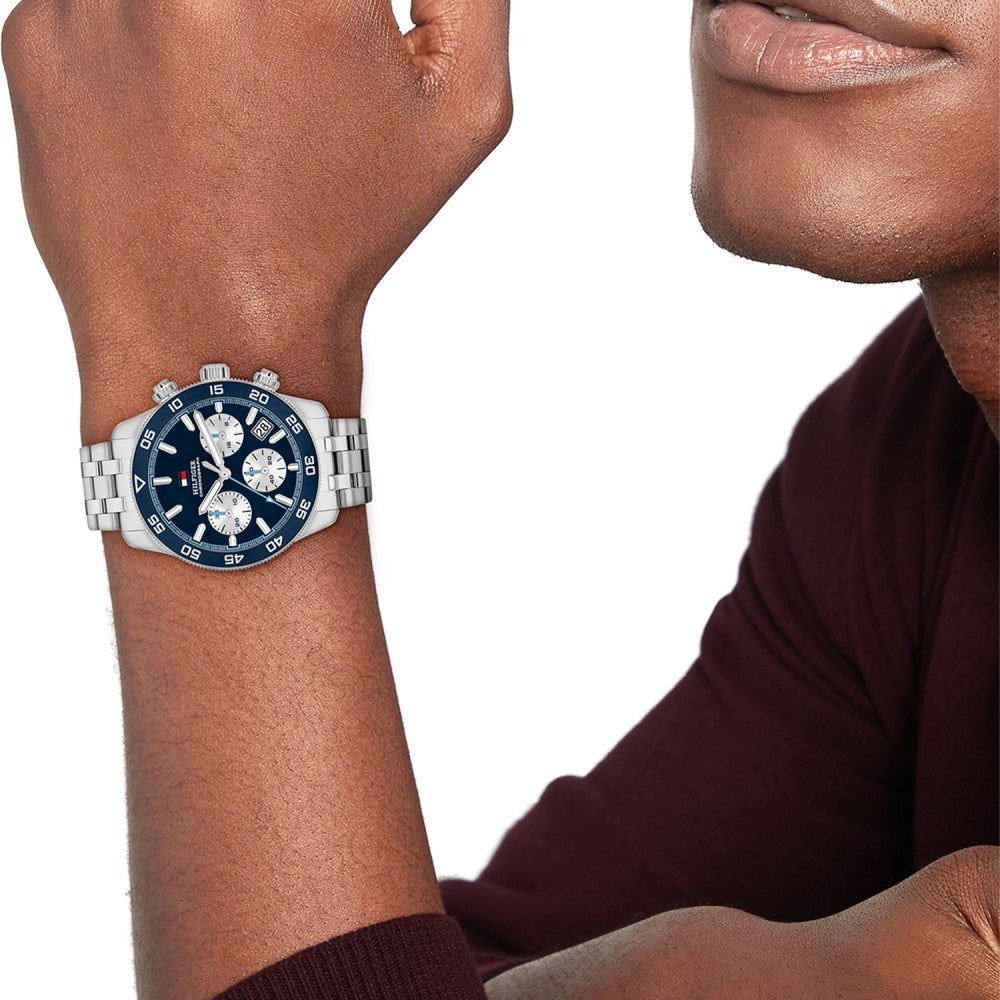 Tommy Hilfiger Horloge TH1710743 Heren Zilverkleurig 41 mm