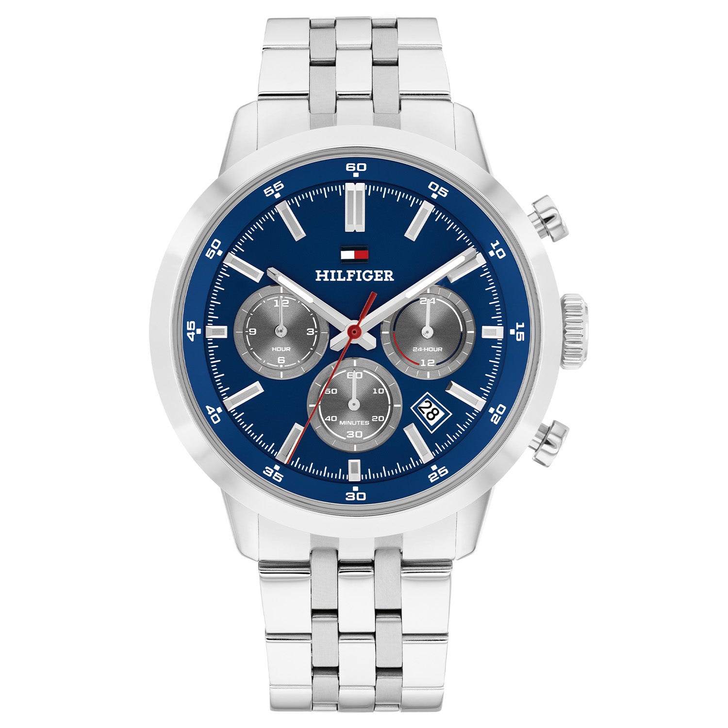 Tommy Hilfiger Horloge TH1710753 Heren Zilverkleurig 43 mm