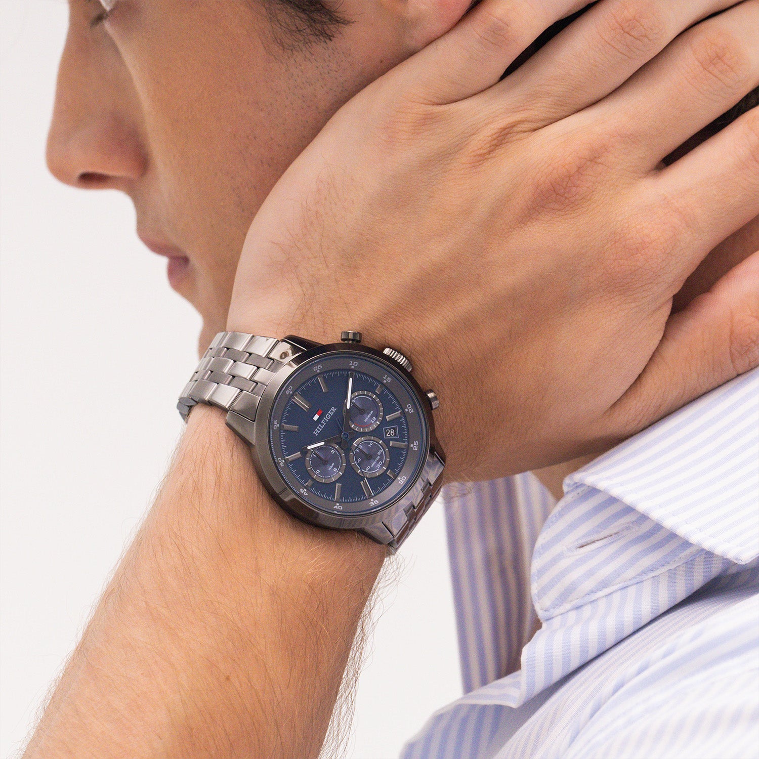 Tommy Hilfiger Horloge TH1710755 Heren Grijs 43 mm