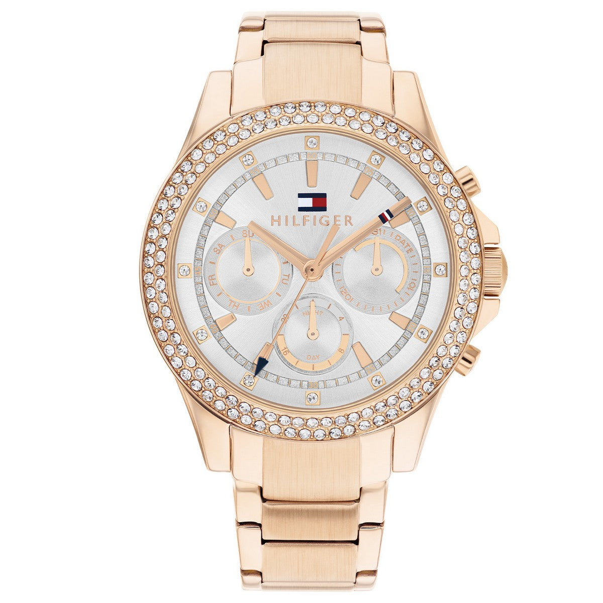 Tommy Hilfiger TH1782624 Horloge Dames Rosékleurig 38mm, exclusief en kwalitatief hoogwaardig. Ontdek nu!