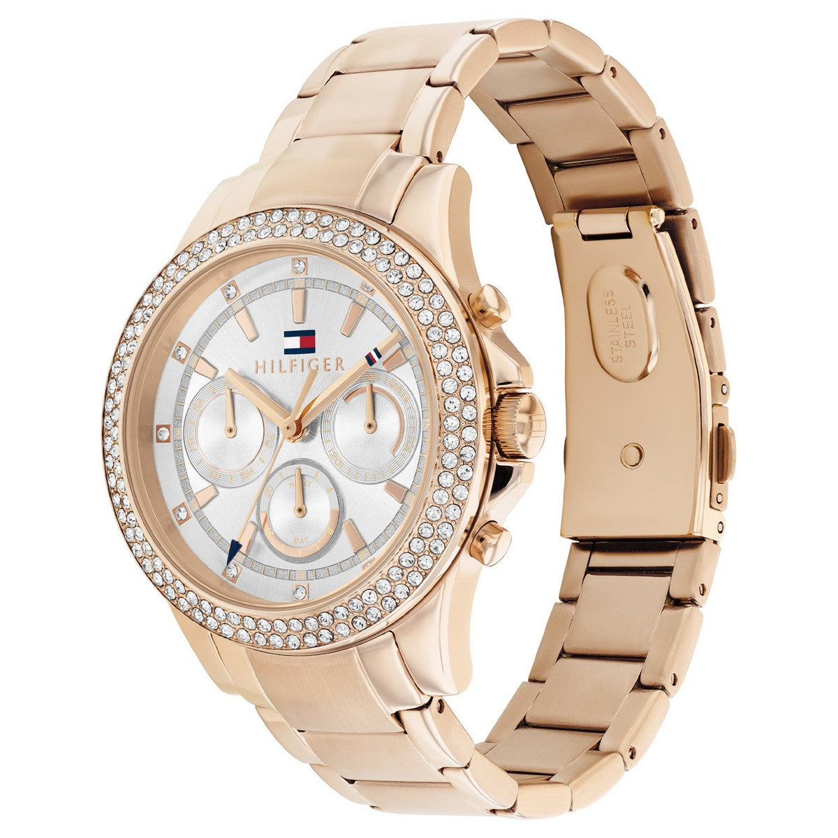 Tommy Hilfiger TH1782624 Horloge Dames Rosékleurig 38mm, exclusief en kwalitatief hoogwaardig. Ontdek nu!