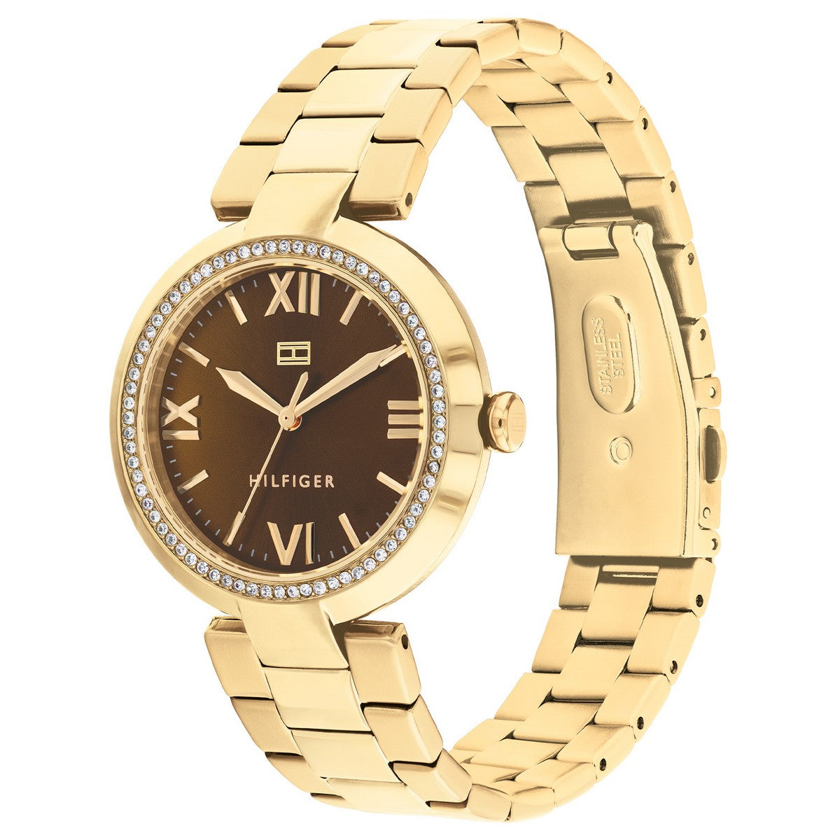 Tommy Hilfiger TH1782631 Horloge Dames Goudkleurig 34mm, exclusief en kwalitatief hoogwaardig. Ontdek nu!
