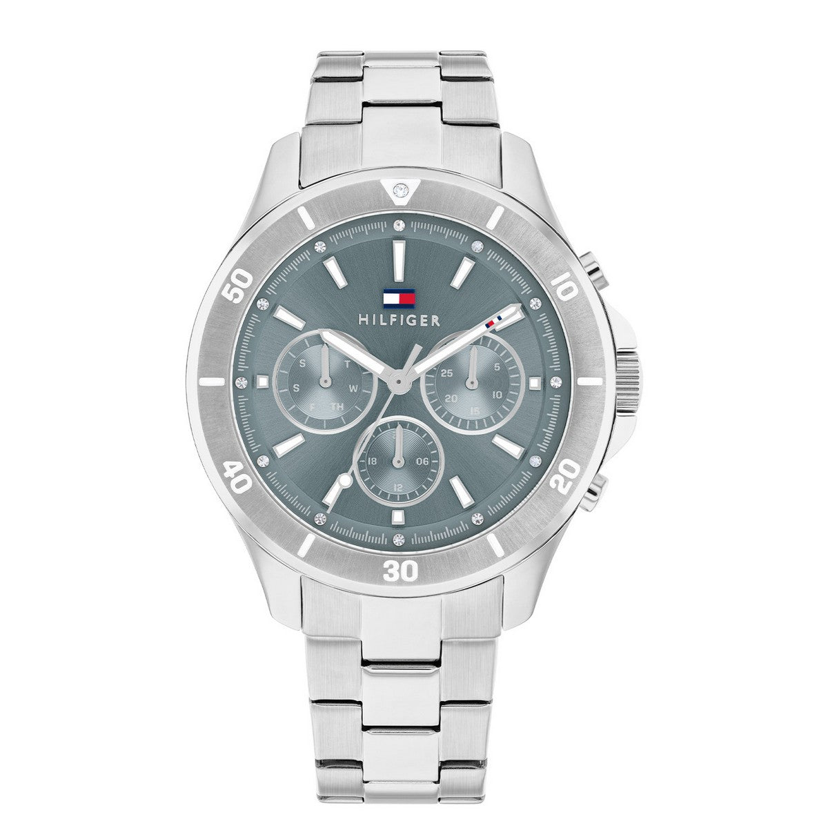 Tommy Hilfiger TH1782638 Horloge Dames Zilverkleurig 38mm, exclusief en kwalitatief hoogwaardig. Ontdek nu!