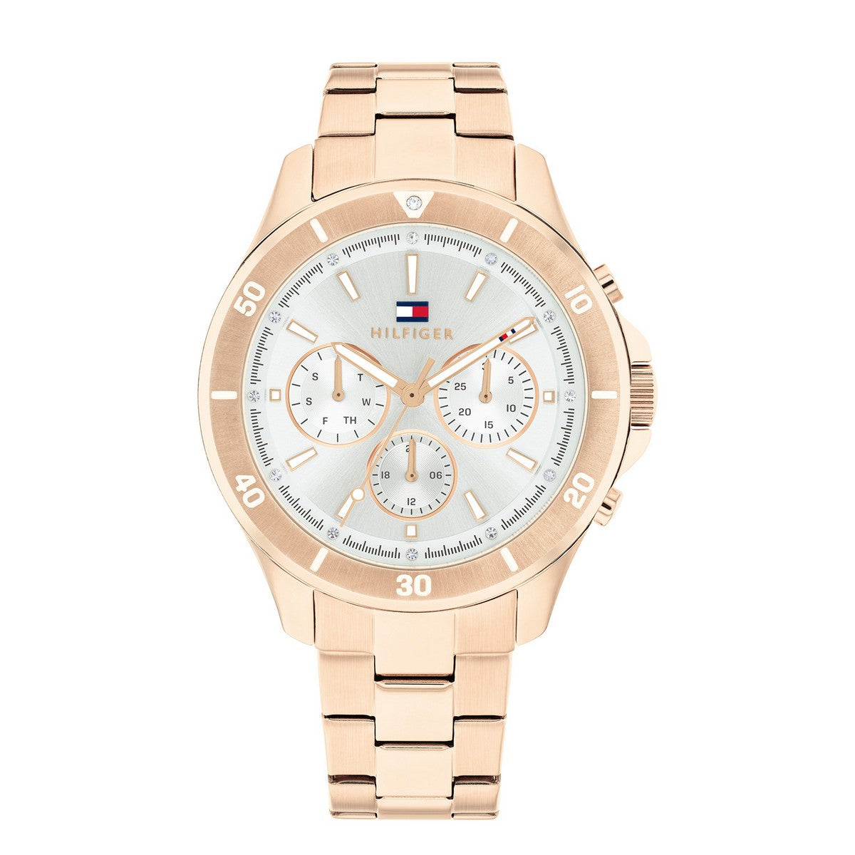 Tommy Hilfiger TH1782639 Horloge Dames Rosékleurig 38mm, exclusief en kwalitatief hoogwaardig. Ontdek nu!