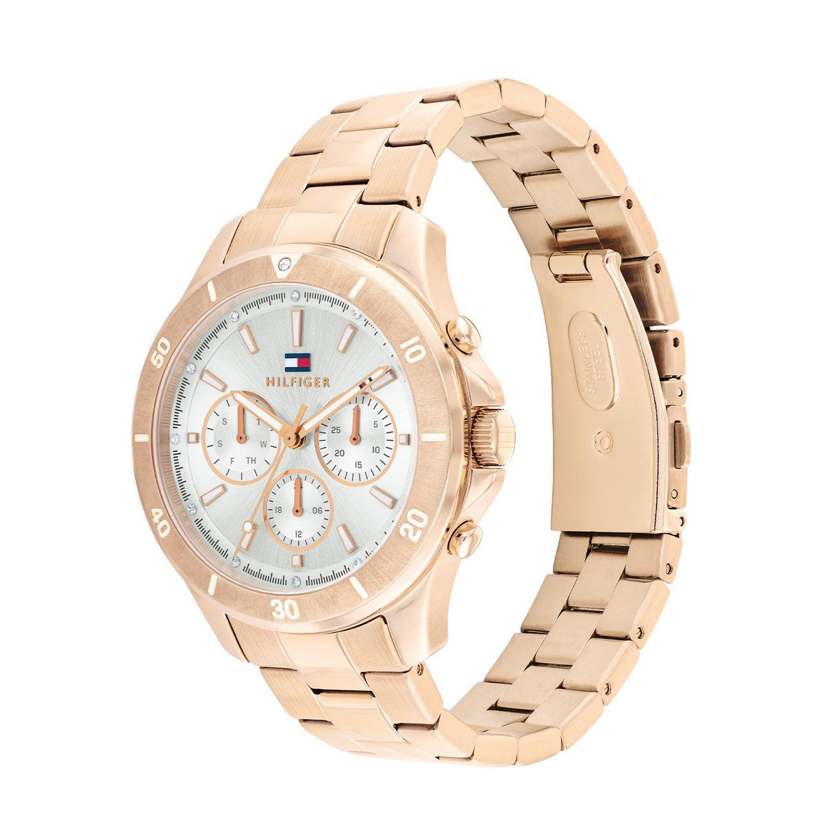 Tommy Hilfiger TH1782639 Horloge Dames Rosékleurig 38mm, exclusief en kwalitatief hoogwaardig. Ontdek nu!