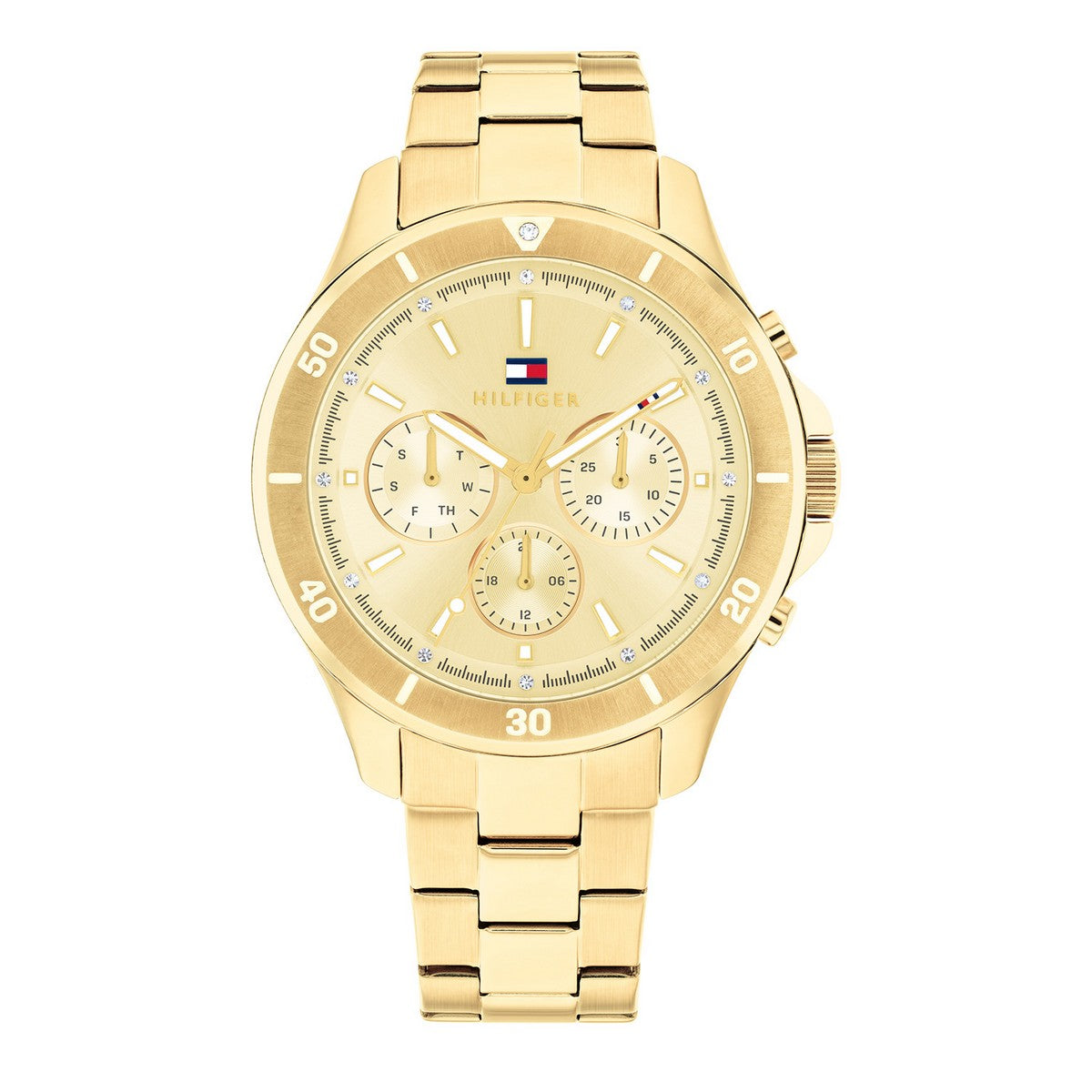 Tommy Hilfiger TH1782640 Horloge Dames Goudkleurig 38mm, exclusief en kwalitatief hoogwaardig. Ontdek nu!