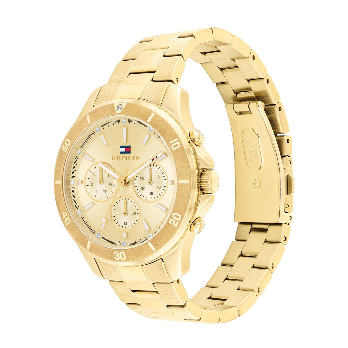 Tommy Hilfiger TH1782640 Horloge Dames Goudkleurig 38mm, exclusief en kwalitatief hoogwaardig. Ontdek nu!