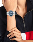 Tommy Hilfiger TH1782657 Horloge Dames Zilverkleurig 40mm, exclusief en kwalitatief hoogwaardig. Ontdek nu!