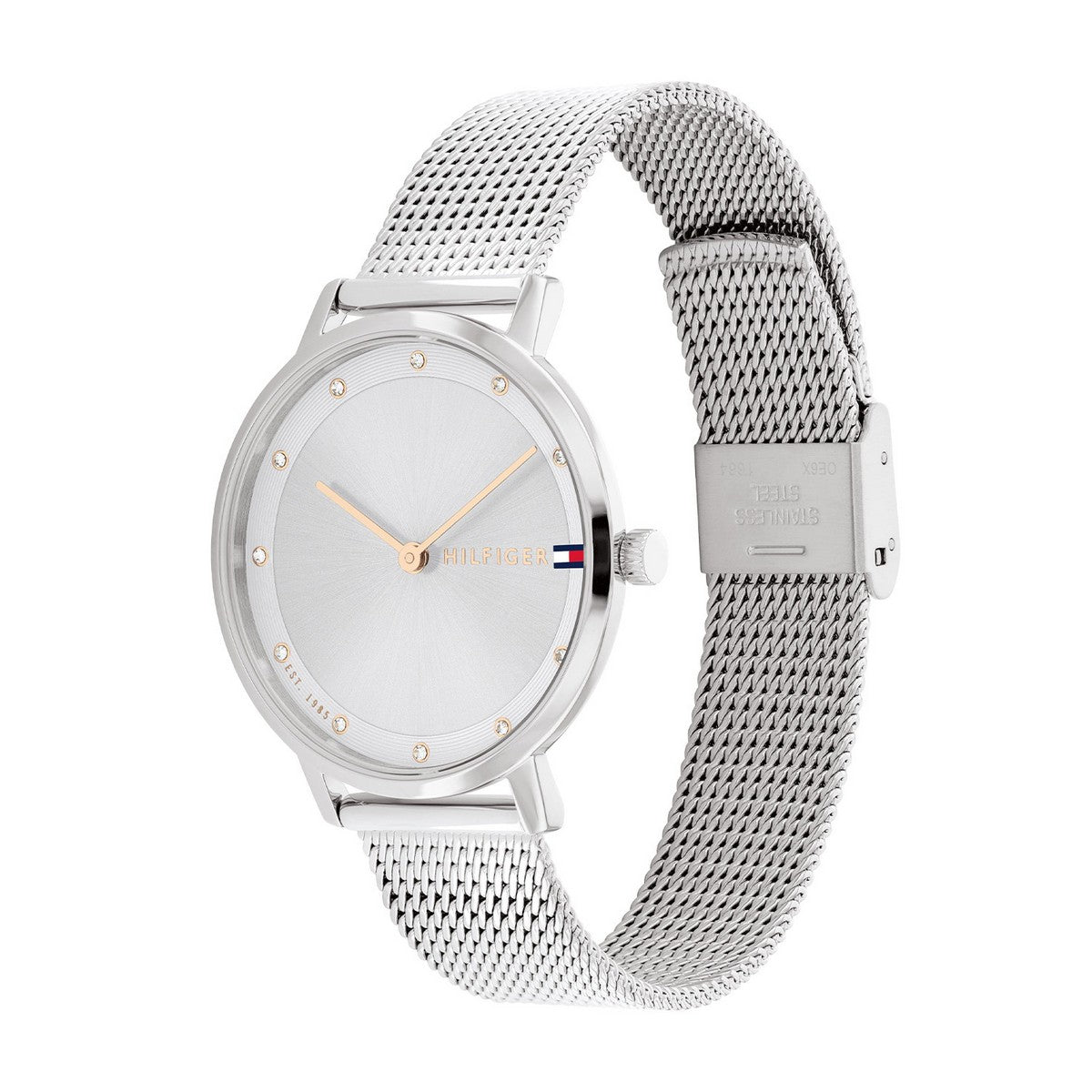 Tommy Hilfiger TH1782665 Horloge Dames Zilverkleurig 34mm, exclusief en kwalitatief hoogwaardig. Ontdek nu!