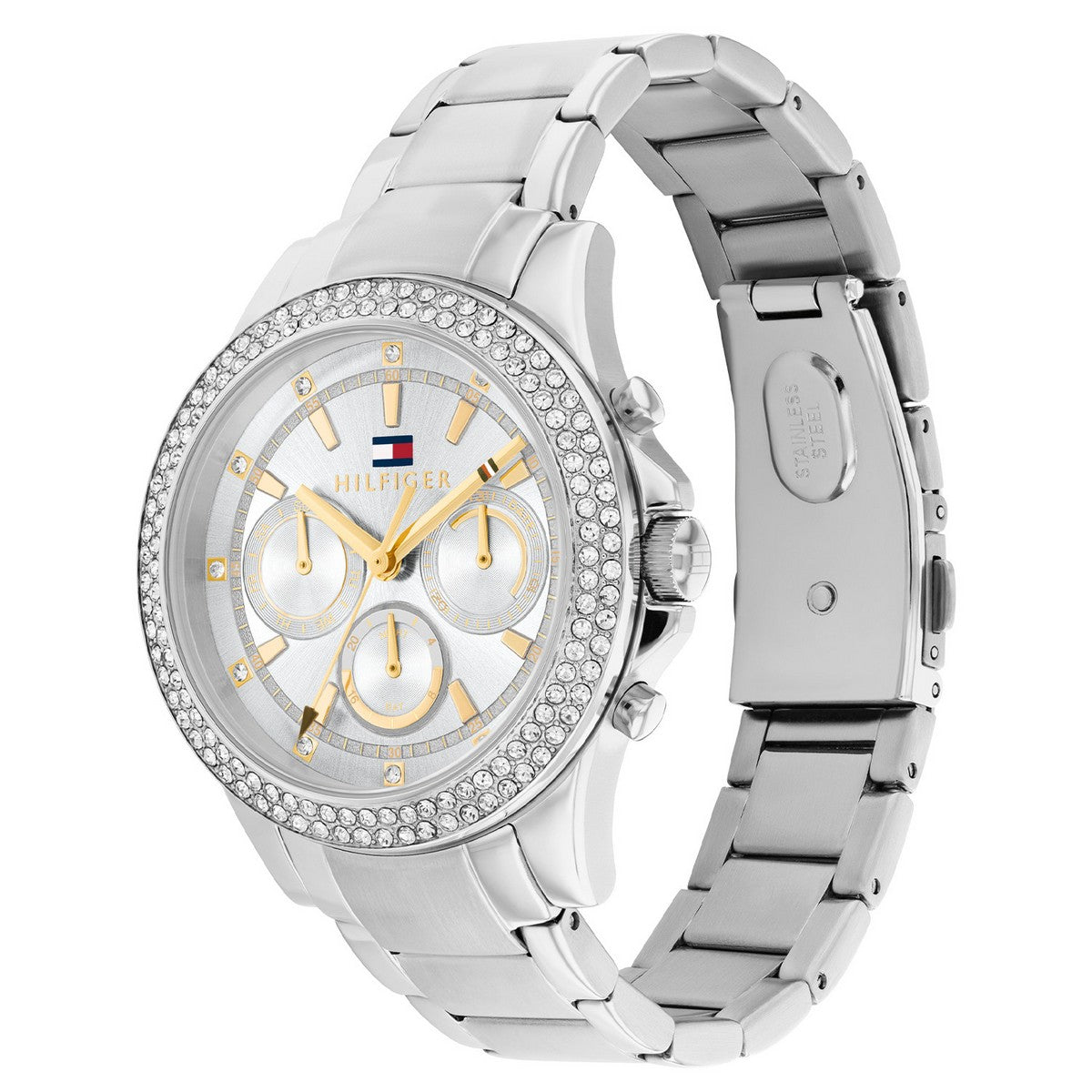 Tommy Hilfiger TH1782677 Horloge Dames Zilverkleurig 38mm, exclusief en kwalitatief hoogwaardig. Ontdek nu!