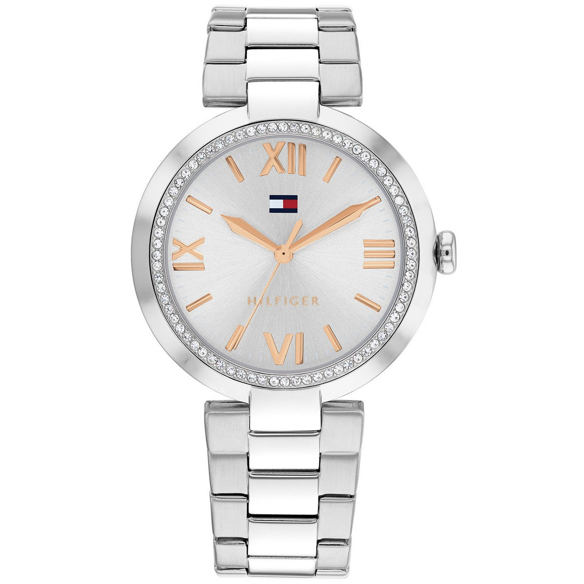 Tommy Hilfiger TH1782681 Horloge Dames Zilverkleurig 34mm, exclusief en kwalitatief hoogwaardig. Ontdek nu!