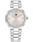 Tommy Hilfiger TH1782681 Horloge Dames Zilverkleurig 34mm, exclusief en kwalitatief hoogwaardig. Ontdek nu!