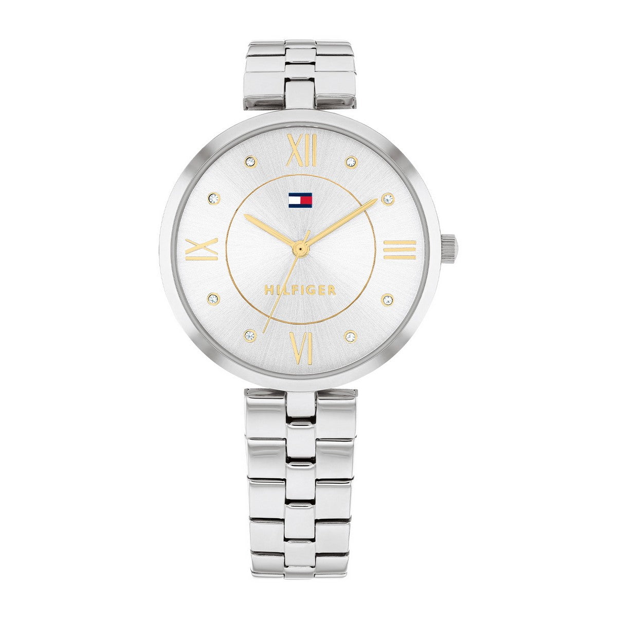 Tommy Hilfiger TH1782683 Horloge Dames Zilverkleurig 40mm, exclusief en kwalitatief hoogwaardig. Ontdek nu!