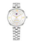 Tommy Hilfiger TH1782683 Horloge Dames Zilverkleurig 40mm, exclusief en kwalitatief hoogwaardig. Ontdek nu!