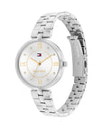 Tommy Hilfiger TH1782683 Horloge Dames Zilverkleurig 40mm, exclusief en kwalitatief hoogwaardig. Ontdek nu!