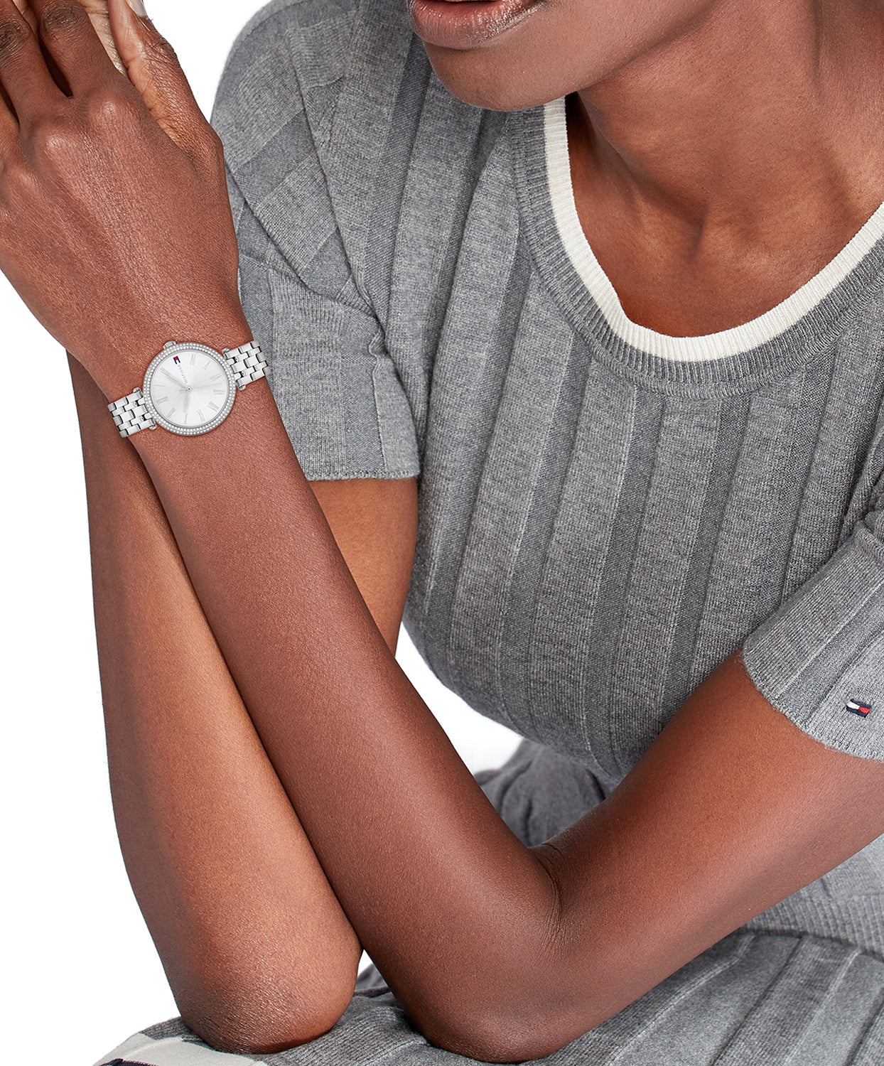 Tommy Hilfiger Horloge TH1782719 Dames Zilverkleurig 34 mm