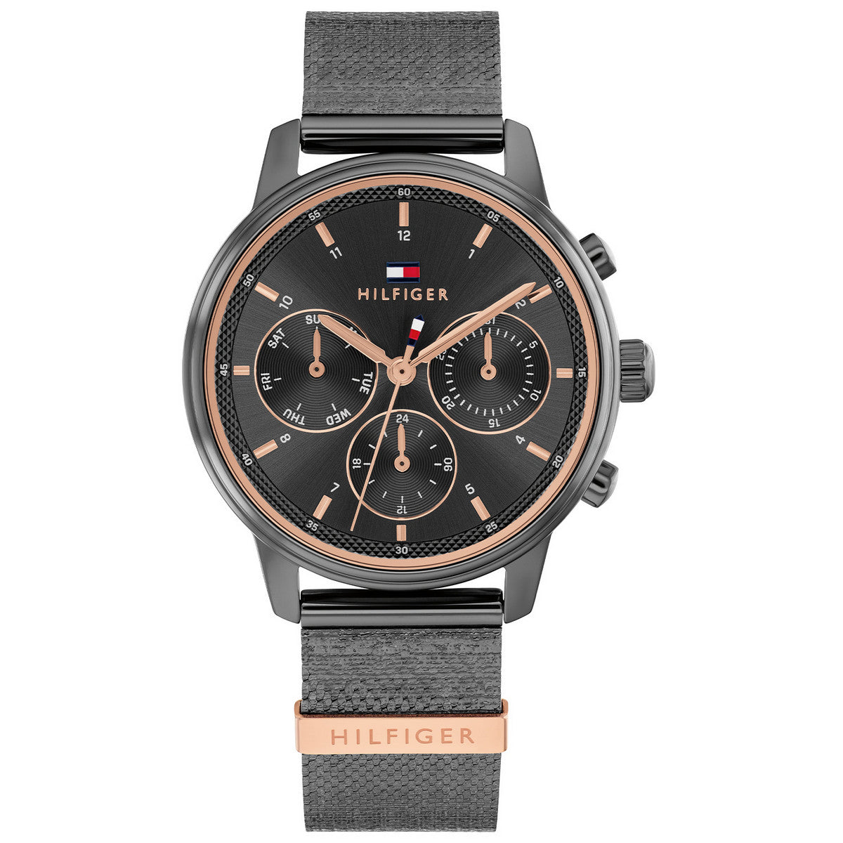 Tommy Hilfiger TH1782810 horloge dames gunmetal staal modern design
