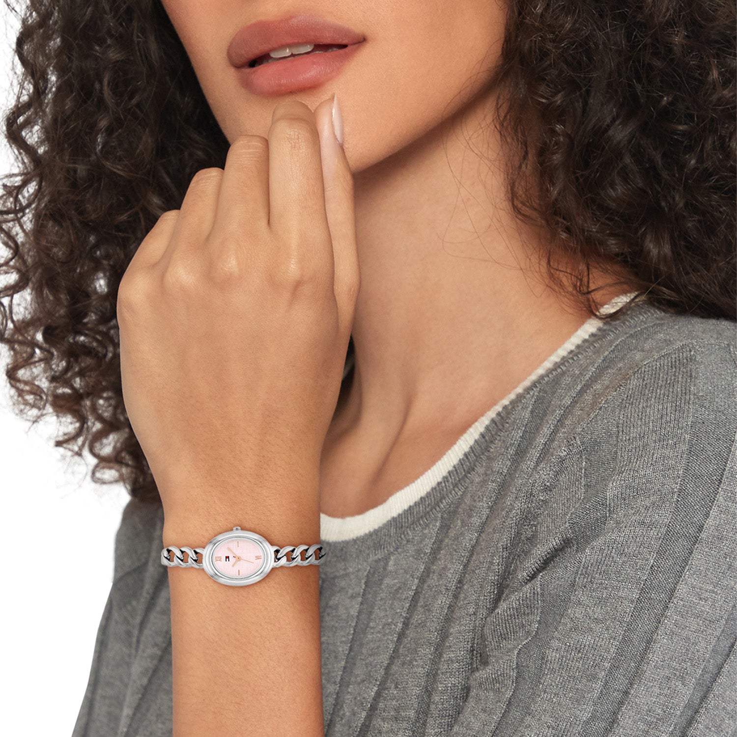 Tommy Hilfiger Horloge TH1782876 Dames Zilverkleurig 28 mm
