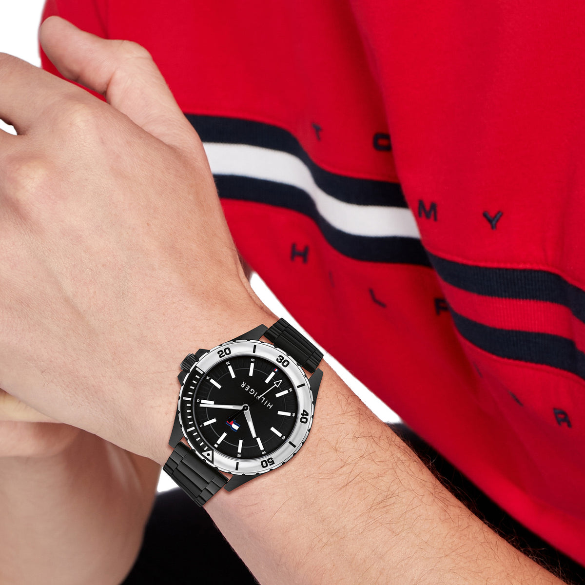 Tommy Hilfiger Heren Horloge TH1792014 43 mm Zwart