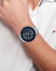 Tommy Hilfiger TH1792080 Horloge Heren Zilverkleurig 46mm, exclusief en kwalitatief hoogwaardig. Ontdek nu!