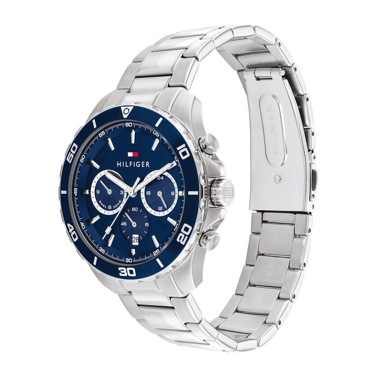 Tommy Hilfiger TH1792094 Horloge Heren Zilverkleurig 43mm, exclusief en kwalitatief hoogwaardig. Ontdek nu!