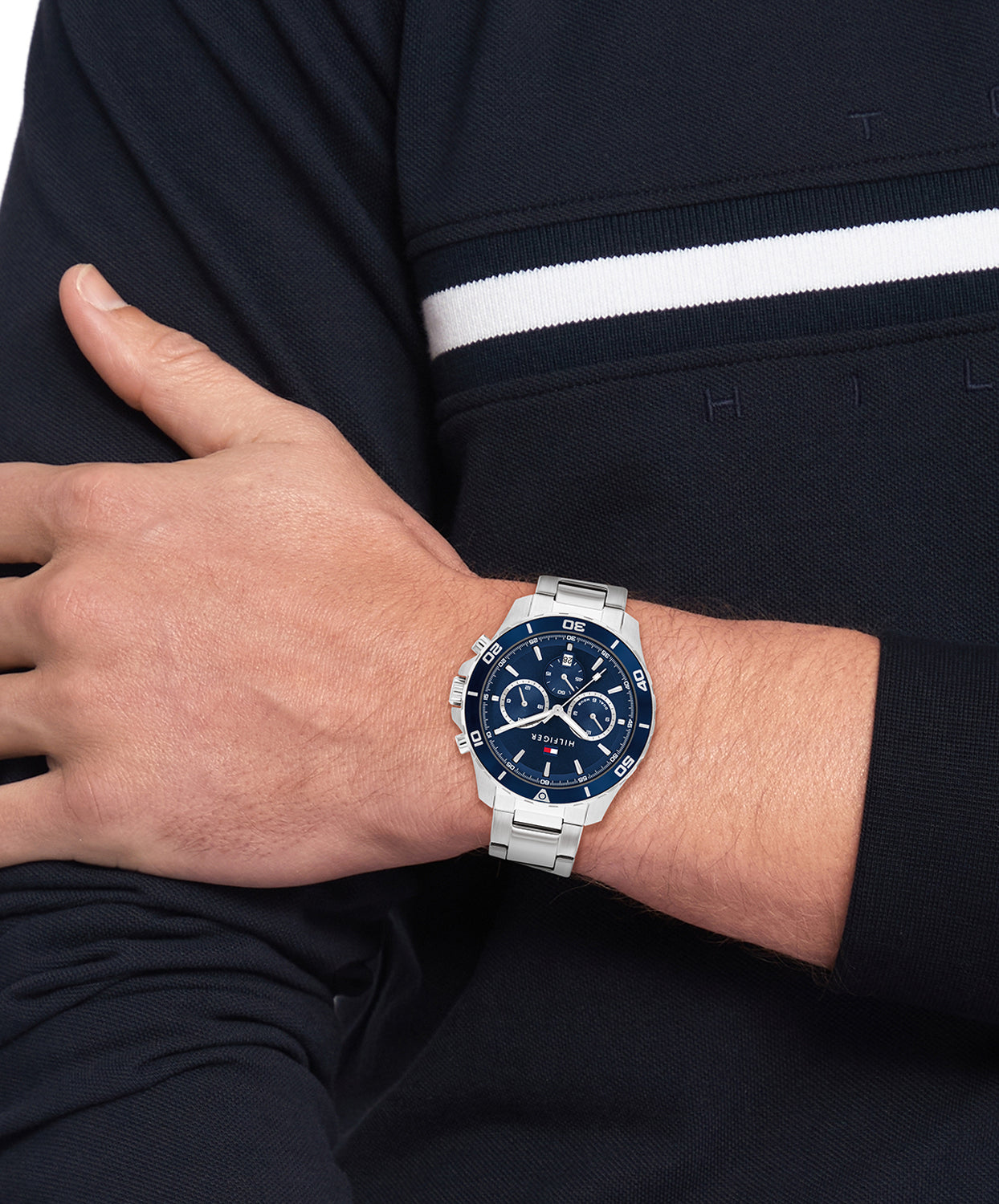 Tommy Hilfiger Heren Horloge TH1792094 43 mm Zilverkleurig