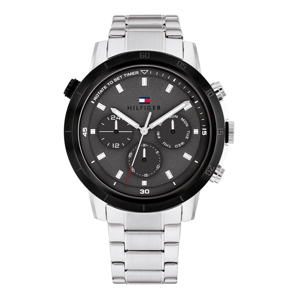 Tommy Hilfiger TH1792106 Horloge Heren Zilverkleurig 46mm, exclusief en kwalitatief hoogwaardig. Ontdek nu!