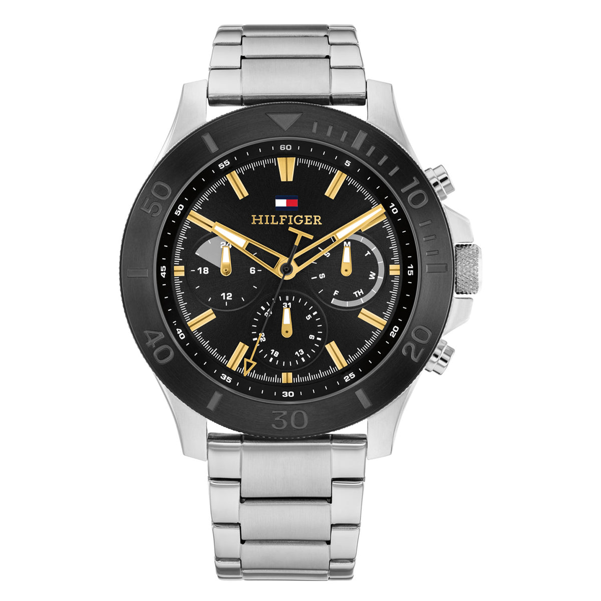 Tommy Hilfiger Heren Horloge TH1792114 46 mm Zilverkleurig