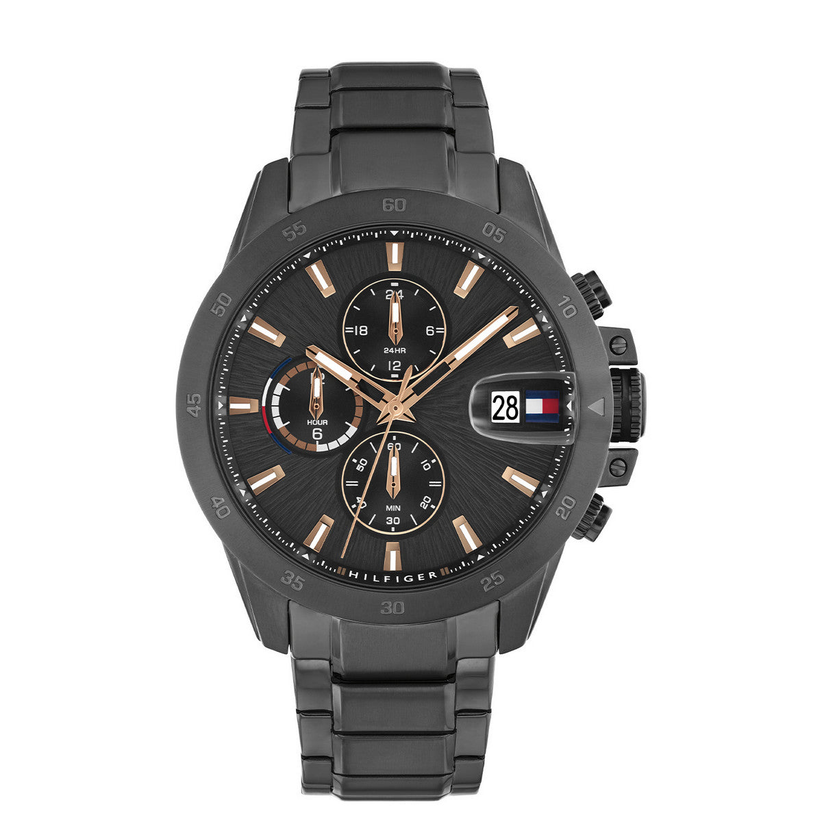 Tommy Hilfiger TH1792218 horloge heren zwart staal sportief design