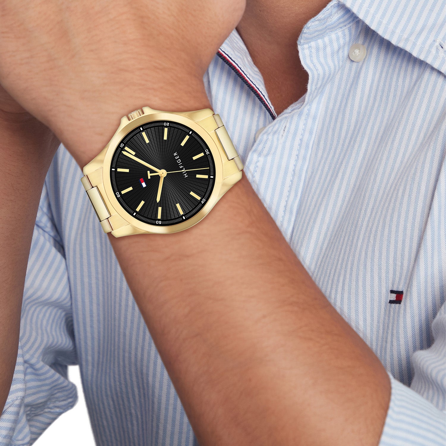 Tommy Hilfiger Horloge TH1792241 Heren Goudkleurig 43 mm