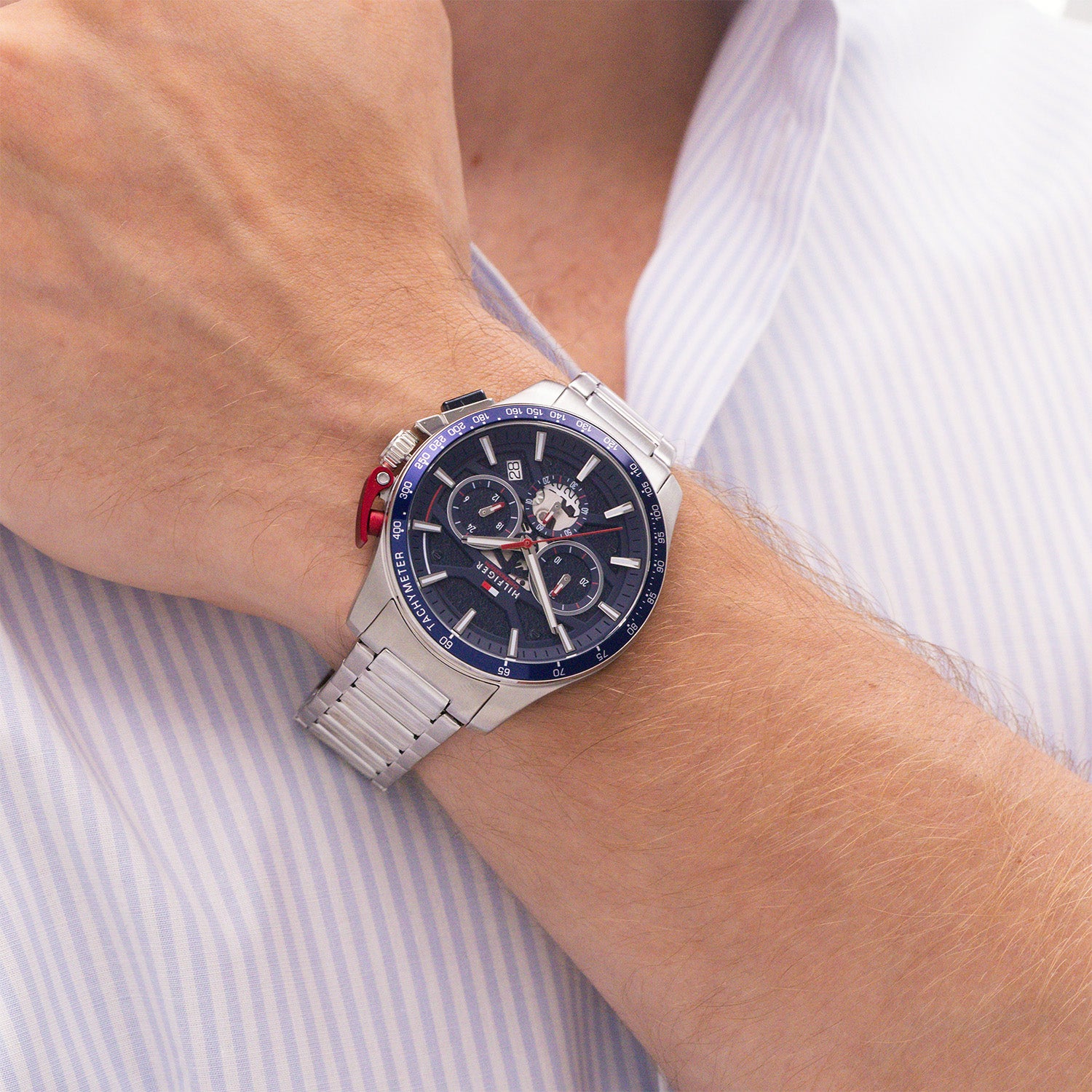 Tommy Hilfiger Horloge TH1792261 Heren Blauw 44 mm