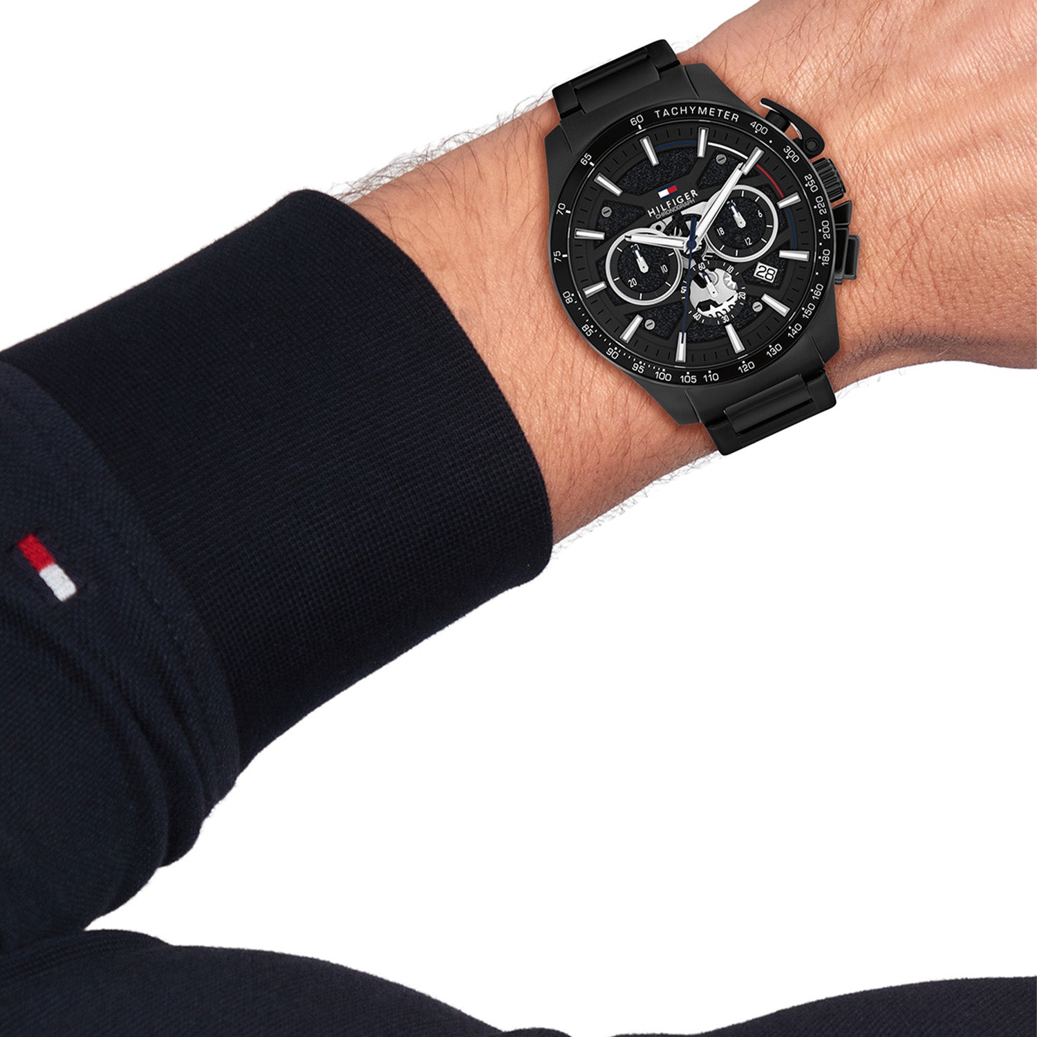 Tommy Hilfiger Horloge TH1792262 Heren Zwart 44 mm