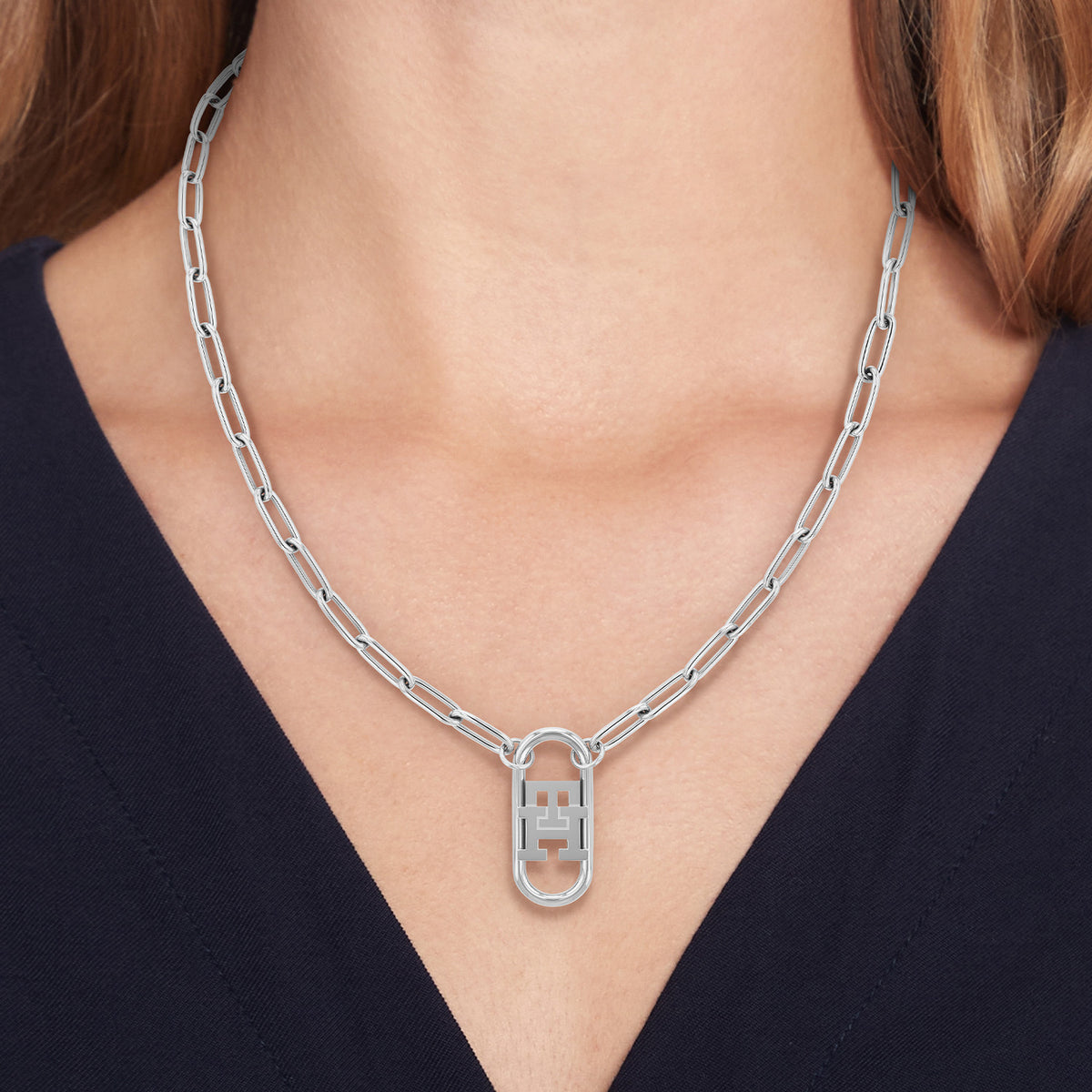 Tommy Hilfiger Collier TJ2780725 Dames Zilverkleurig 50 cm
